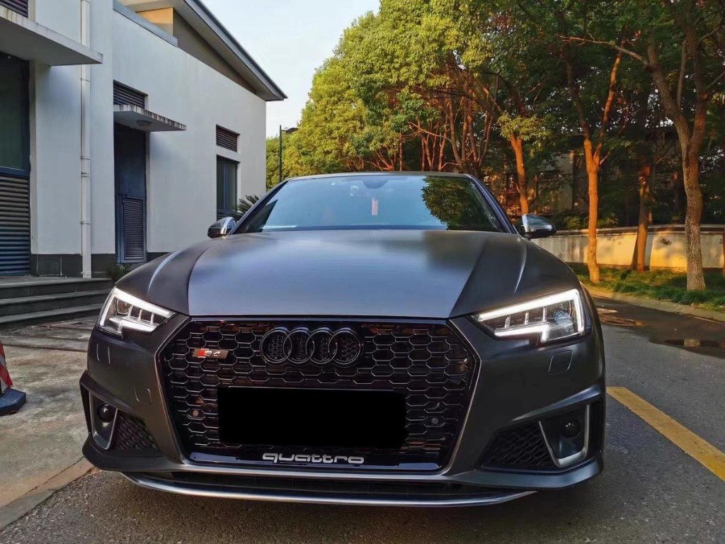 Audi S4 — black honeycomb grille, matte finish (front view)
